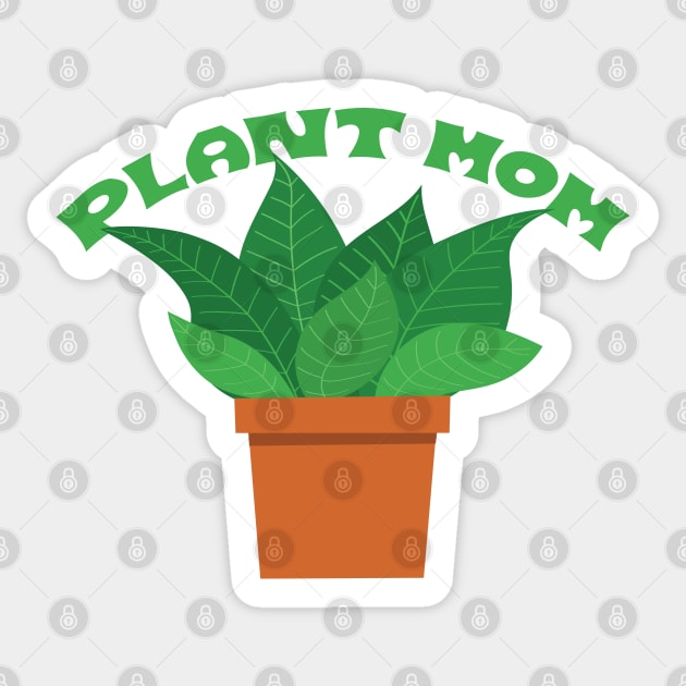 Plant Mom Sticker by mcillustrator